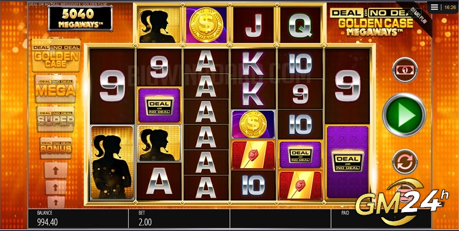 Deal or No Deal Golden Case Megaways