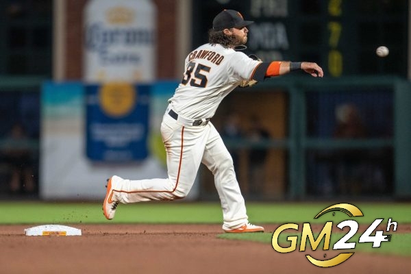 San Francisco Giants วาง SS Brandon Crawford ไว้ในรายชื่อผู้บาดเจ็บ 10 วันของ MLB