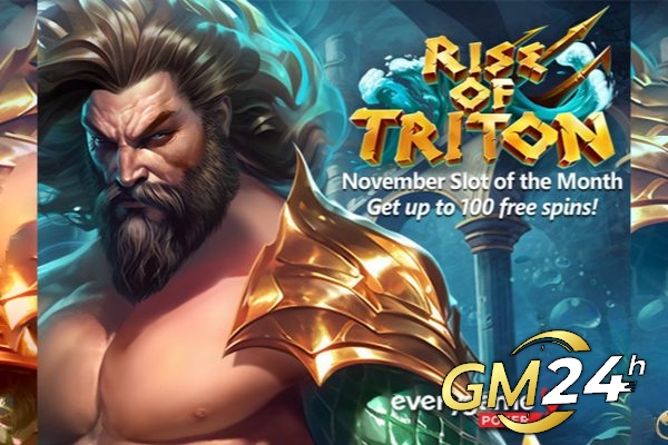 Everygame Poker ให้รางวัลแก่ผู้เล่นด้วย 100 ฟรีสปินในสล็อต “Rise of Triton” ของ Betsoft ใหม่